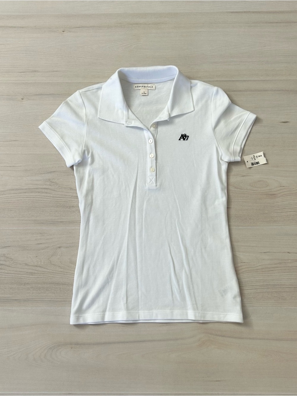 new with tags white aeropostale polo